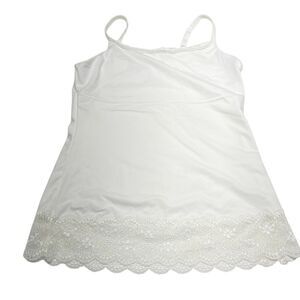 Maidenform Flexees Off White Lace Trim Shapewear Cami